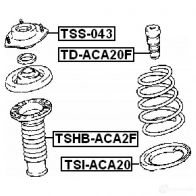 Отбойник амортизатора FEBEST 4SA U9I 4056111027074 3829710 tdaca20f - Изображение 2