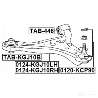 Сайлентблок FEBEST 9 QQPDGS 4056111077413 3829617 tabkgj10b - Изображение 2
