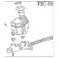 Главный тормозной цилиндр FEBEST 3829654 M N80S7 4056111059181 tbc90 - Изображение 2