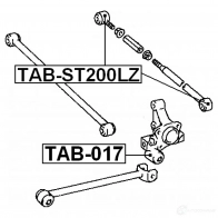 Сайлентблок FEBEST 3829631 RJA QN 4056111040196 tabst200lz - Изображение 2