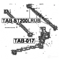 Сайлентблок FEBEST 4056111057460 tabst200lrub 3OO839 Y 3829630 - Изображение 2