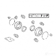 Ремкомплект суппорта FEBEST 0175scp10f 6ZK 8UM 3821568 4056111021133 - Изображение 2