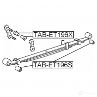 Втулка рессоры FEBEST MF9 DM 4056111013091 tabet196s 3829603 - Изображение 2