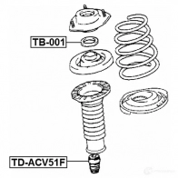 Опорный подшипник FEBEST 3829647 tb001 4056111014012 KQ FV5DO - Изображение 2