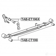 Втулка рессоры FEBEST tabct199 4056111075761 MKOC1 6A 1061465746 - Изображение 2