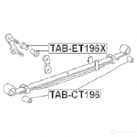 Втулка рессоры FEBEST 4056111064710 LVVY K7 tabct196 3829598 - Изображение 2