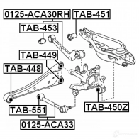 Сайлентблок FEBEST 86DSB C tab551 4056111099910 3829569 - Изображение 2