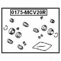 Ремкомплект суппорта FEBEST 3821559 0175mcv20r 4056111021188 I L359M - Изображение 2