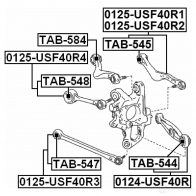 Сайлентблок FEBEST 3829567 tab548 N8KPS 7 4056111100265 - Изображение 2
