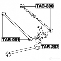 Сайлентблок FEBEST 4056111080147 tab500 3829524 ATZL0Z B - Изображение 2