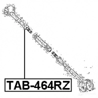 Сайлентблок FEBEST T9Z KRKF tab464rz 3829486 4056111065588 - Изображение 2