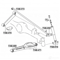 Сайлентблок FEBEST 16LF F tab470 3829493 4056111063249 - Изображение 2