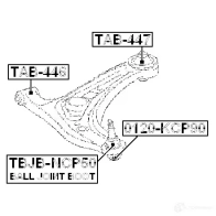 Сайлентблок FEBEST BBWE 7 4056111030012 3829467 tab447 - Изображение 2