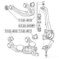 Сайлентблок FEBEST tab486 X 0IACK 4056111068923 3829510 - Изображение 2