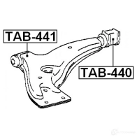 Сайлентблок FEBEST tab441 3829462 4056111027340 KRGPO 2 - Изображение 2