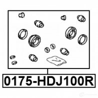 Ремкомплект суппорта FEBEST 0175hdj100r 7M37 LLN 4056111084015 3821550 - Изображение 2