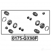 Ремкомплект суппорта FEBEST 3821548 0175gx90f I RS2893 4056111083889 - Изображение 2