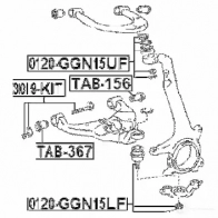 Сайлентблок FEBEST UZ1 ECQ2 4056111089171 3829443 tab367 - Изображение 2