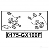 Ремкомплект суппорта FEBEST 4056111083742 US QTIZ 0175gx100f 3821545 - Изображение 2