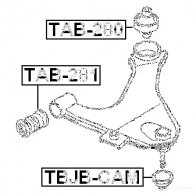 Сайлентблок FEBEST 4056111010014 0YG8 O tab280 3829381 - Изображение 2