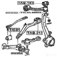 Сайлентблок FEBEST 0I TPL8 tab301 4056111028088 3829394 - Изображение 2