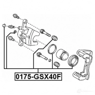 Ремкомплект суппорта FEBEST Q7 EGQ 0175gsx40f 1424942692 4056111119120 - Изображение 2