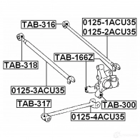 Сайлентблок FEBEST 4056111028033 W270A7 B 3829407 tab316 - Изображение 2