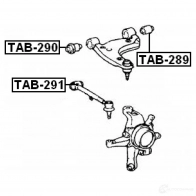 Сайлентблок FEBEST tab290 3829388 RCKO 8 4056111010229 - Изображение 2