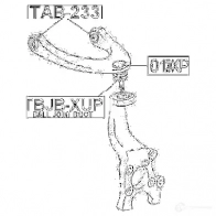 Сайлентблок FEBEST tab233 3829362 4056111022260 WY85B O4 - Изображение 2