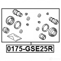 Ремкомплект суппорта FEBEST 3821539 4056111097817 0175gse25r T7 SUQ - Изображение 2