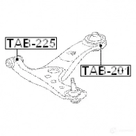 Сайлентблок FEBEST tab225 2 UTXFKJ 3829360 4056111006802 - Изображение 2