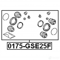 Ремкомплект суппорта FEBEST 0175gse25f 6 G111BN 3821538 4056111083698 - Изображение 2