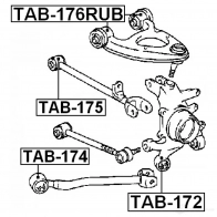 Сайлентблок FEBEST 4056111057392 3829326 VWY MYW tab176rub - Изображение 2