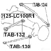 Сайлентблок FEBEST J5FK L 4056111004235 tab134 3829296 - Изображение 2