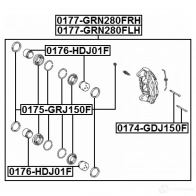 Ремкомплект суппорта FEBEST 4056111098050 0175grj150f STEV W 3821535 - Изображение 2