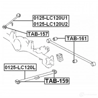 Сайлентблок FEBEST 4056111004358 3829309 3 0VRK9 tab157 - Изображение 2