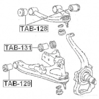 Сайлентблок FEBEST 4056111027814 3829293 8EPW 2B tab131 - Изображение 2