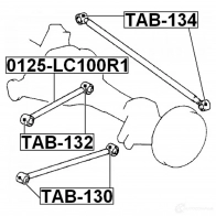 Сайлентблок FEBEST FO3E G tab130 3829292 4056111012360 - Изображение 2