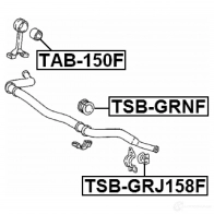 Втулка соединительной тяги FEBEST 4056111101736 tab150f SE YGC 3829306 - Изображение 2