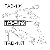 Сайлентблок FEBEST tab109 4056111002774 3 8EVJU2 3829274 - Изображение 2