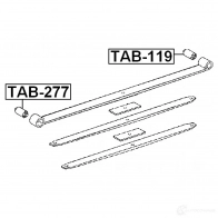 Втулка рессоры FEBEST COI WG 4056111002538 tab119 3829282 - Изображение 2