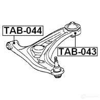 Сайлентблок FEBEST tab044 6EL87 9 4056111001876 3829223 - Изображение 2