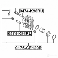 Ремкомплект суппорта FEBEST 1436948092 Z1DBS G 0175ce120r - Изображение 2