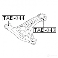 Сайлентблок FEBEST 4056111001845 3829222 6GV I829 tab043 - Изображение 2