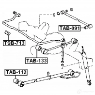Сайлентблок FEBEST tab091 5ULFHK S 4056111003672 3829257 - Изображение 2