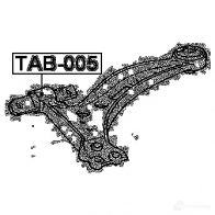 Сайлентблок FEBEST 3829186 4056111001340 tab005 OU RRT - Изображение 2