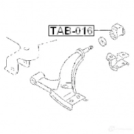 Сайлентблок FEBEST 3L UGNM5 3829197 4056111001395 tab016 - Изображение 2