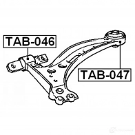 Сайлентблок FEBEST 3829226 tab047 4056111000367 F524M 2 - Изображение 2
