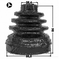 Пыльник шруса, ремкомплект FEBEST 4056111100623 2915diiit SK49 31 3825244 - Изображение 2