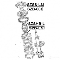 Крепление амортизаторов FEBEST ZA KSQ 4056111032450 szssln 3829177 - Изображение 2
